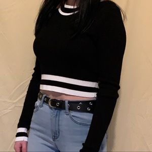 Cropped Black Sweater